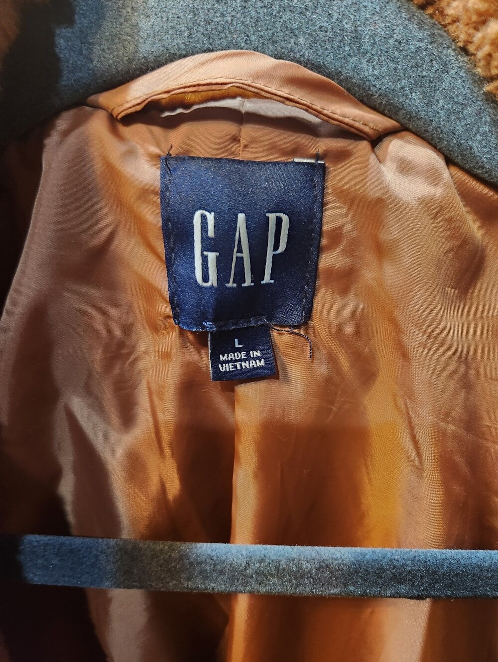GAP Womens Tan Sherpa Teddy Coat - Picture 3 of 3